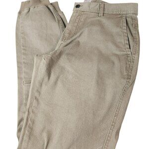 Empyre - Mens 32 - Stretch Jogger Twill Chino Brown -‎ Cotton Blend